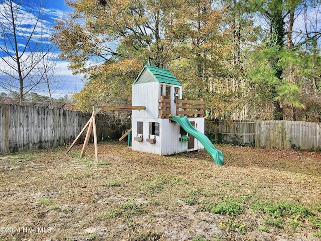 view of jungle gym