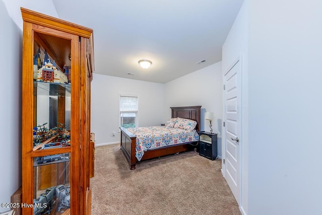 bedroom featuring carpet flooring