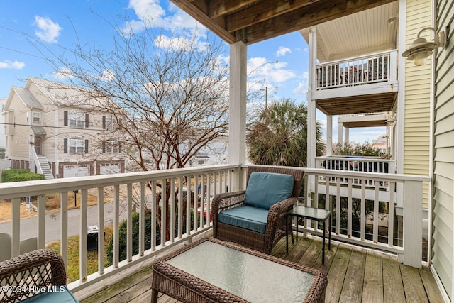 view of balcony