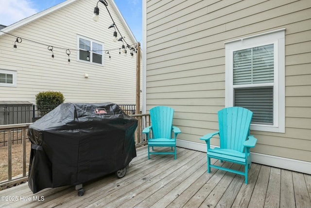 deck with grilling area