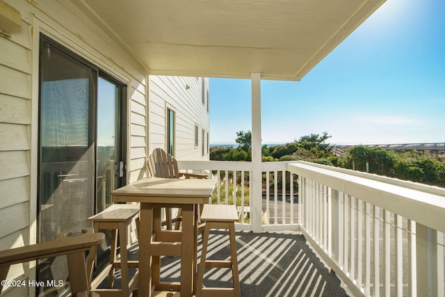 view of balcony