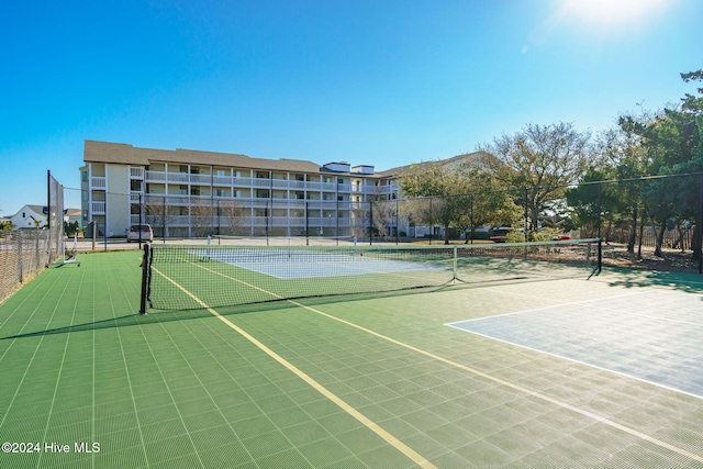 view of tennis court