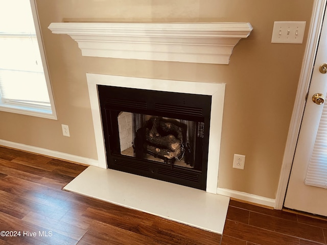 room details with wood-type flooring