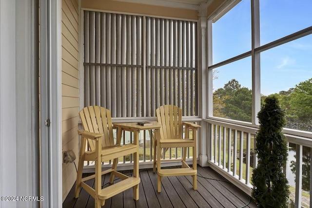 view of sunroom / solarium