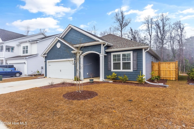 view of front of house featuring a garage