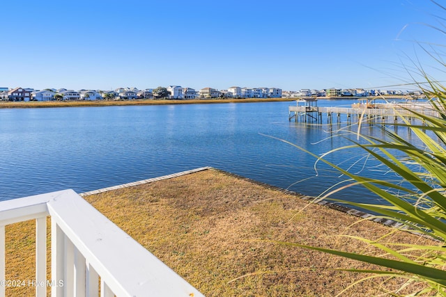 view of water feature featuring a residential view
