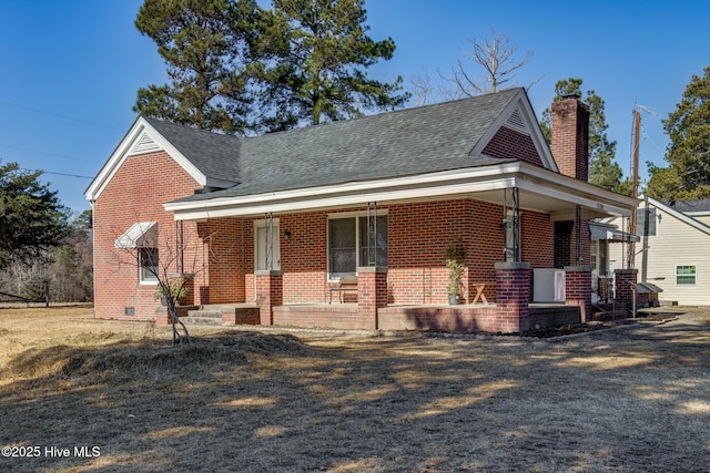 view of front of home with a porch