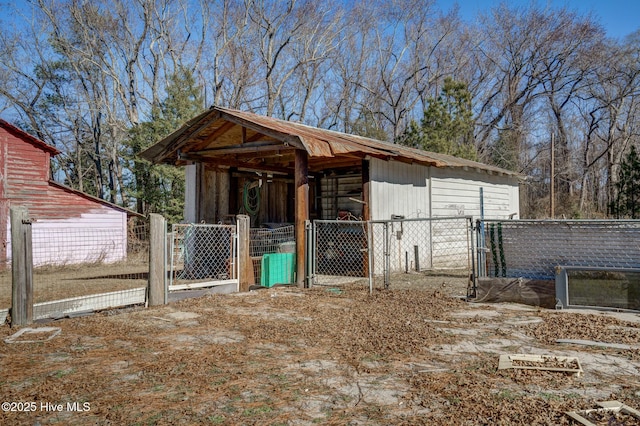 view of outdoor structure