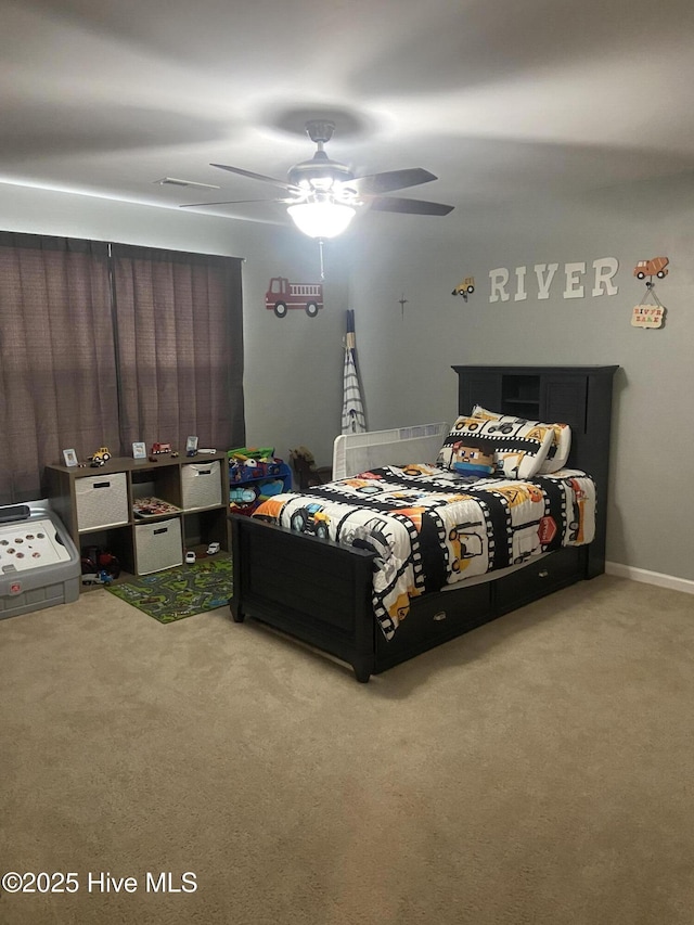 49 Patrick Henry Cir NW, Supply, NC 28462 - carpeted bedroom featuring ceiling fan