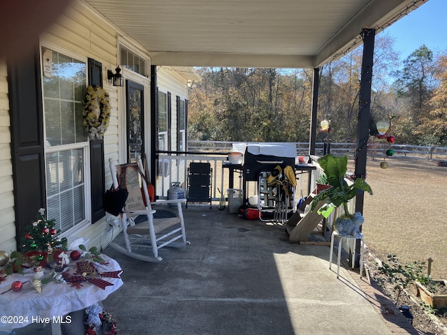 view of patio / terrace featuring a porch