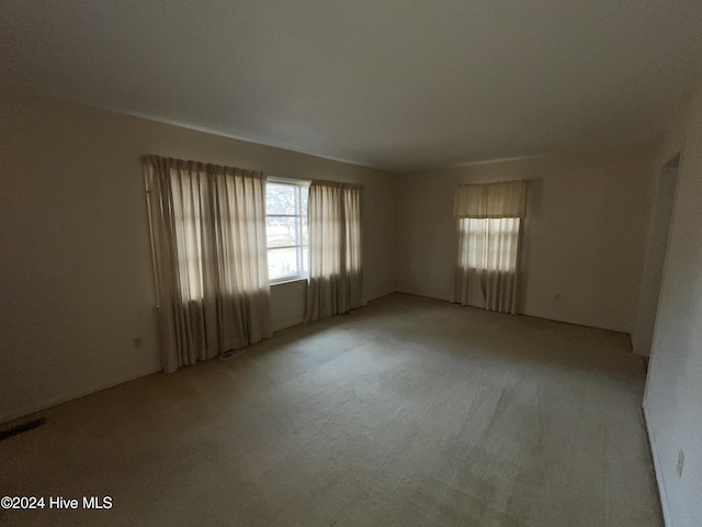 view of carpeted empty room