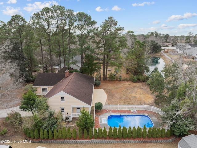 birds eye view of property