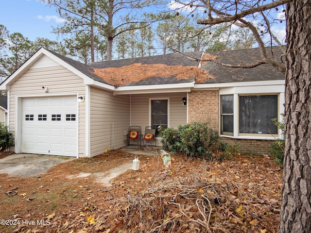 ranch-style house with a garage