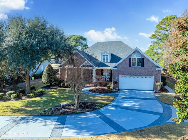 view of front of home featuring a front yard