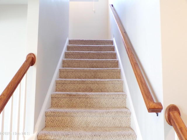 view of staircase