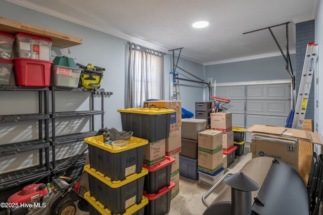 view of storage room