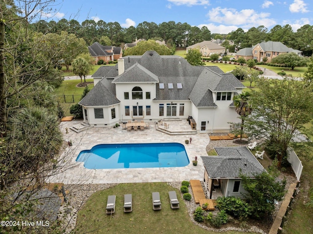 view of pool with a patio area