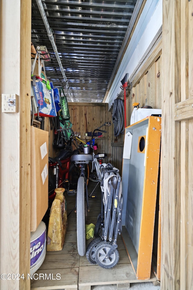 view of storage room