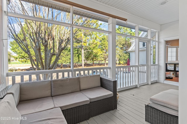 view of sunroom / solarium