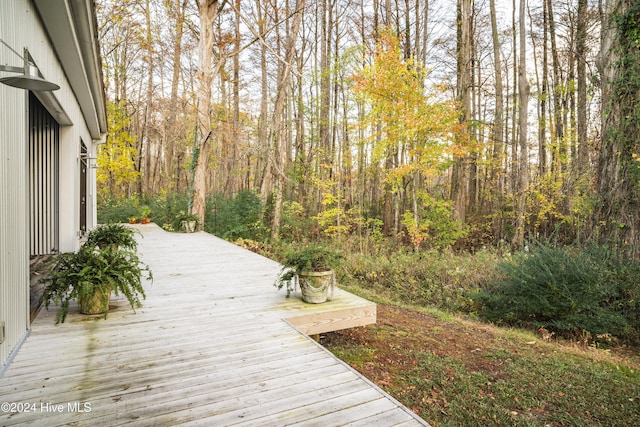 view of deck