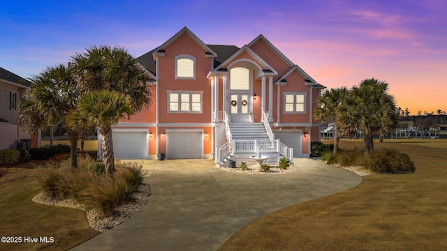 view of front of house featuring a garage