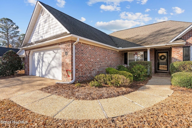 ranch-style house with a garage