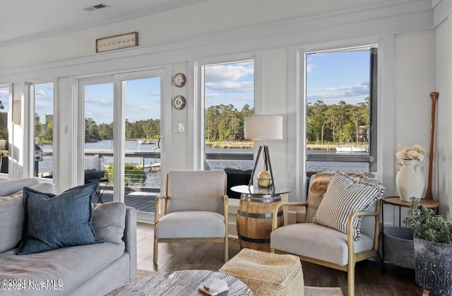 sunroom / solarium with a wealth of natural light