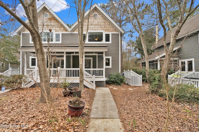 view of front of house with a porch