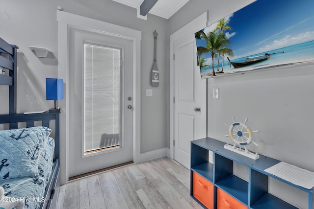 entryway featuring light hardwood / wood-style floors