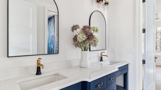 bathroom with vanity