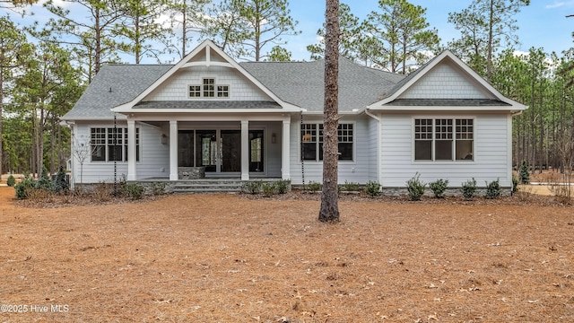 view of front facade with covered porch