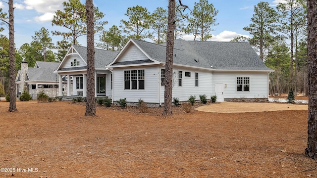 view of rear view of property