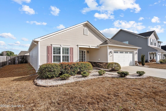 view of front of home featuring a garage