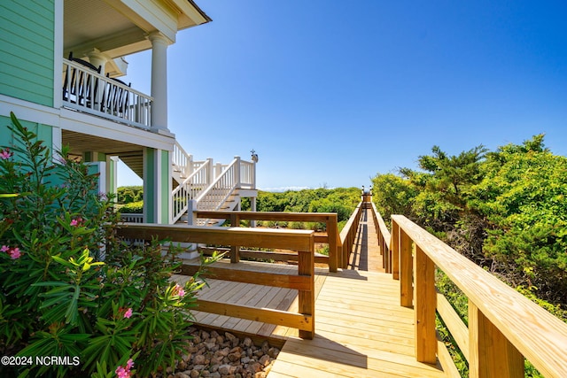 view of deck