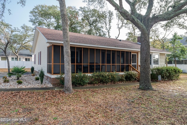 view of back of property