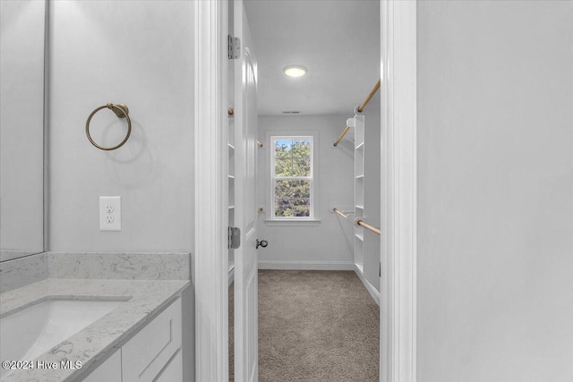 bathroom with vanity