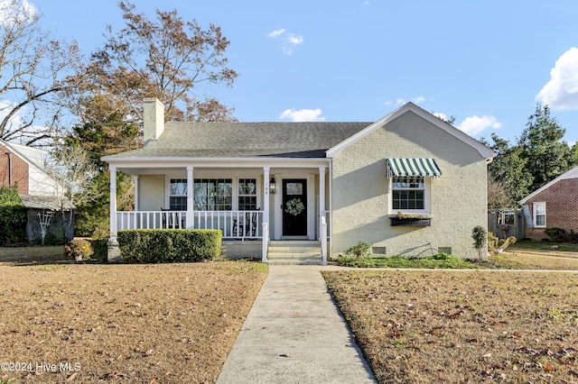 view of front of house with covered porch