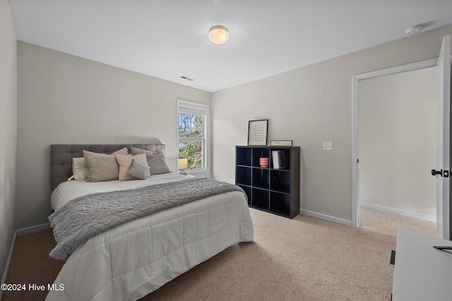 bedroom featuring carpet flooring