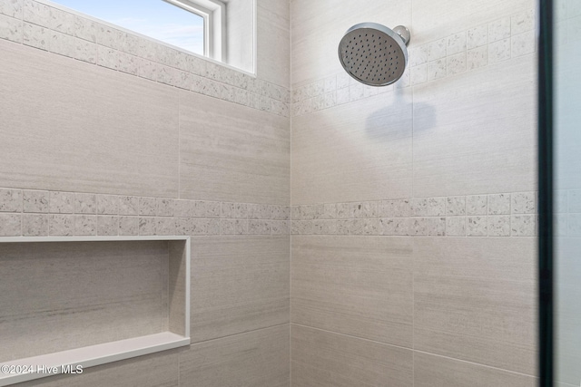 interior details featuring walk in shower