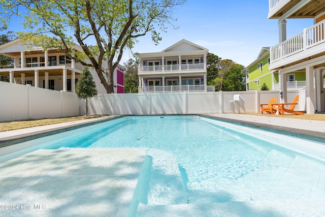 view of pool