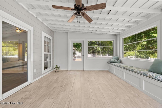 4 Emerald Ln, Pinehurst, NC 28374 - unfurnished sunroom featuring a ceiling fan