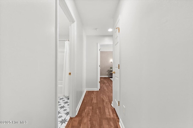 4 Emerald Ln, Pinehurst, NC 28374 - hall with baseboards and wood finished floors