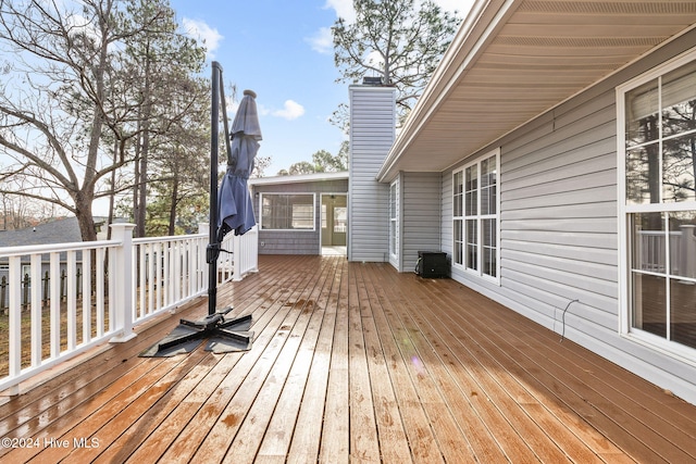 view of wooden terrace