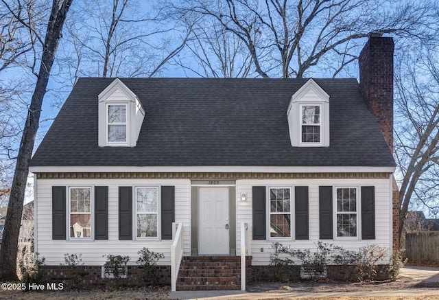 view of cape cod house