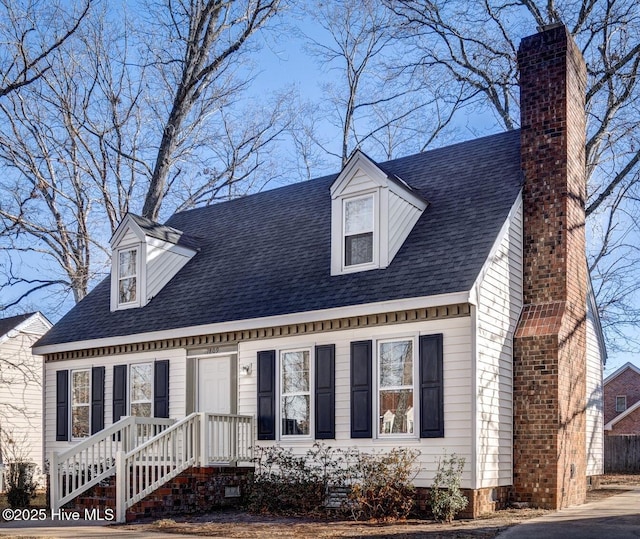 view of cape cod-style house