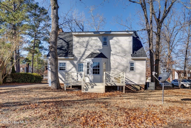 view of rear view of property