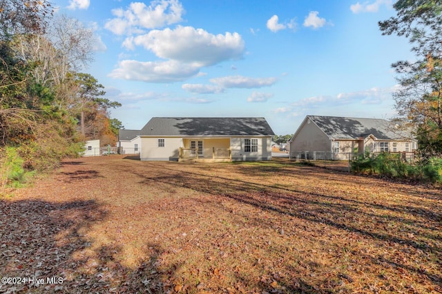 view of back of property