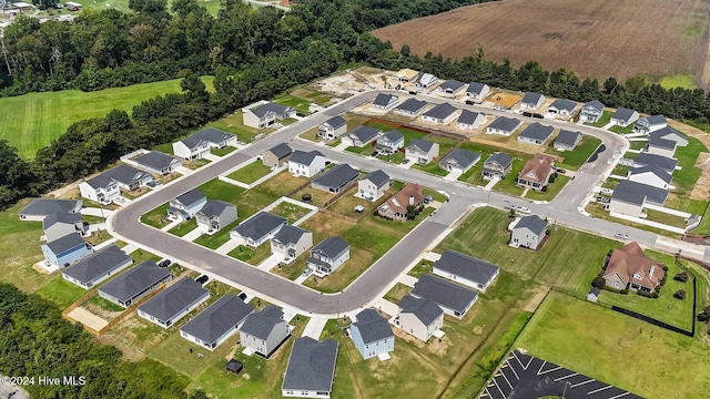 bird's eye view featuring a residential view