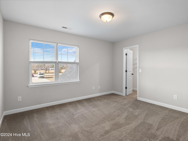 view of carpeted empty room