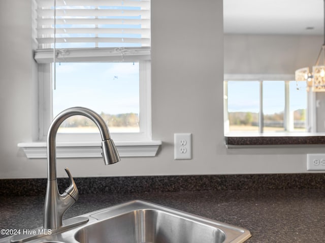 interior details with sink